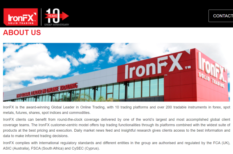 IronFX 安全性